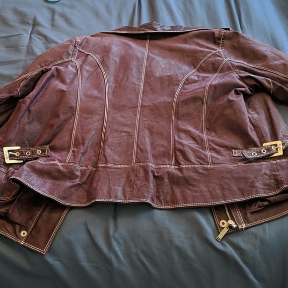 Bradley Bayou leather jacket sz L - Picture 7 of 10